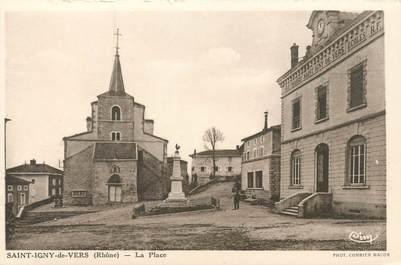 CPA FRANCE 69 "Saint Igny de Vers, la Place"