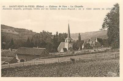 CPA FRANCE 69 "Saint Igny de Vers, Chateau de Vers"