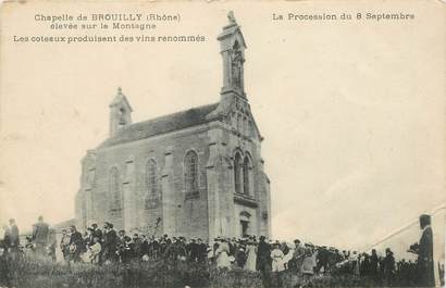CPA FRANCE 69 "Brouilly, la chapelle, procession"