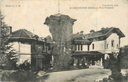 CPA FRANCE 69 "Saint Christophe, villa Pressavin"