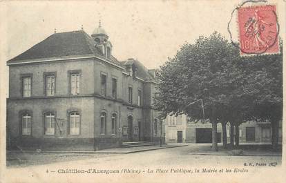 CPA FRANCE 69 "Châtillon d'Azergues, la place"