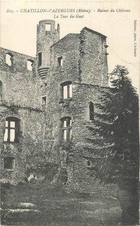 CPA FRANCE 69 "Chatillon d'Azergues, ruines du chateau"