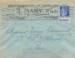 Marcophilie (Lettre Et Cartes) MARCOPHILIE FRANCE / BANDE PUBLICITAIRE sur lettre enveloppe 89 Auxerre