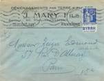 Marcophilie (Lettre Et Cartes) MARCOPHILIE FRANCE / BANDE PUBLICITAIRE sur lettre enveloppe 89 Auxerre