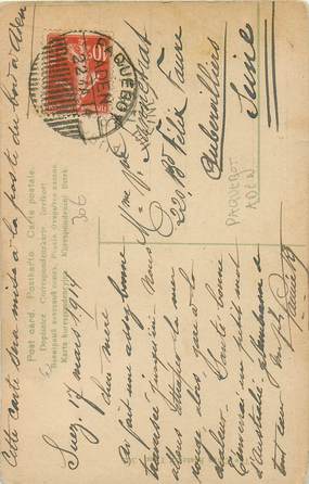 MARCOPHILIE POSTE MARITIME sur CPA EGYPTE Port Saïd / PAQUEBOT ADEN