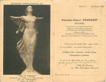 CPA LIVRET EXPOSITION INTERNATIONALE 1937 / OBJET D'ART / STATUE
