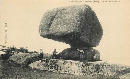  CPA FRANCE 81 "Le Rocher tremblant près de Castres,  le Sidobre"