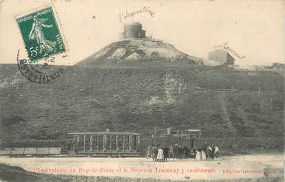 - CPA FRANCE 63 "Observatoire du Puy de Dôme et le nouveau Tramway"