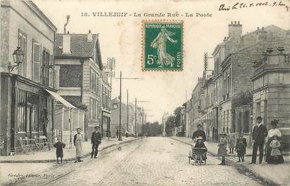 - CPA FRANCE 94 "Villejuif, la grande rue, la poste"