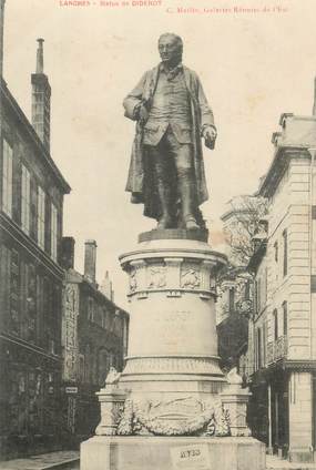 - CPA FRANCE 52 "Langres, Statue de Diderot"