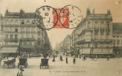 - CPA FRANCE 59 "Lille, La Rue Nationale"