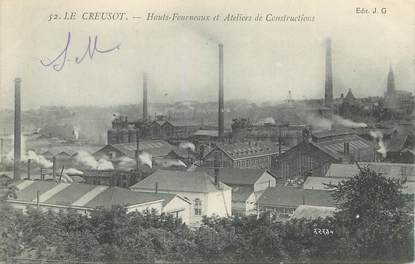  CPA FRANCE 71 "Le Creusot, Hauts Fourneaux"