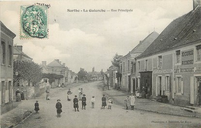 / CPA FRANCE 72 "La Guierche, rue principale"