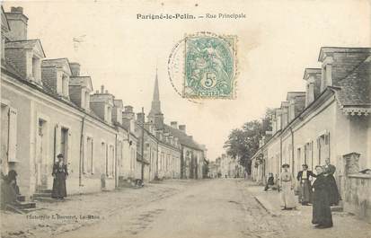 / CPA FRANCE 72 "Parigné le Polin, rue Principale"