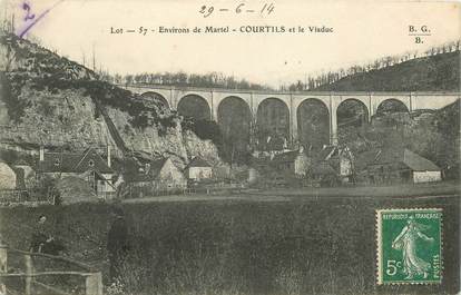 CPA FRANCE 46 "Courtils et le viaduc"