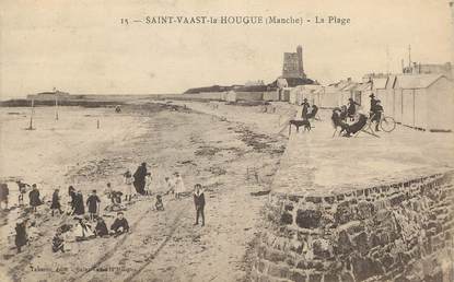 / CPA FRANCE 50 "Saint Vaast la Hougue, la plage"