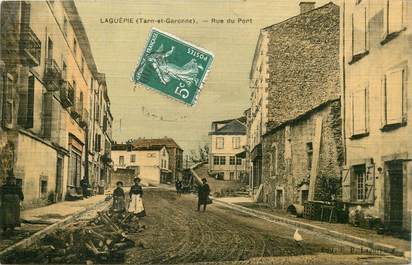 CPA FRANCE 82 "Laguépie, rue du Pont" / TOILÉE