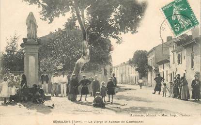 CPA FRANCE 82 "Semalens, avenue de Cambounet"