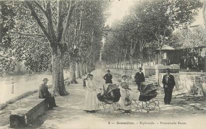 CPA FRANCE 30 "Sommières, Promenade Basse"