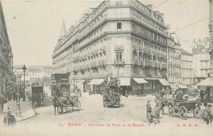 CPA FRANCE 75006 "Paris, Carrefour du Four et de Rennes"