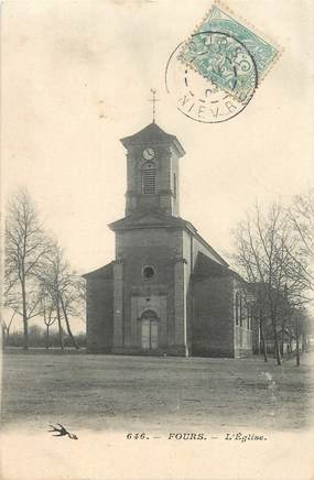 CPA FRANCE 58 "Fours, Eglise"