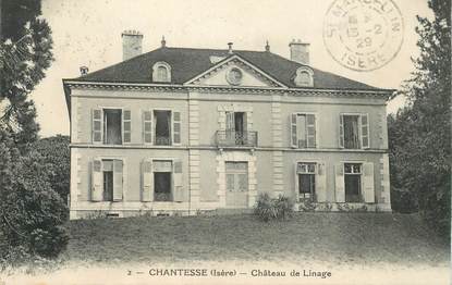 CPA FRANCE 38 "Chantesse, chateau de Linage"