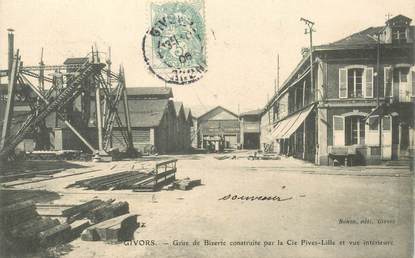 CPA FRANCE 69 "Givors, la grue de Bizerte"