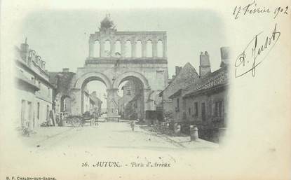 CPA FRANCE 71 "Autun, porte d'Arroux"