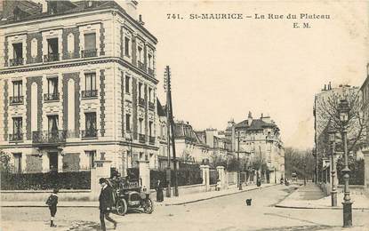 CPA FRANCE 94 "Saint Maurice, la rue du Plateau"