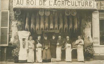 CARTE PHOTO FRANCE NON SITUÉE / BOUCHERIE