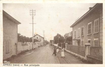 / CPA FRANCE 38 "Apprieu, rue principale"