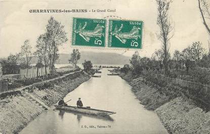 / CPA FRANCE 38 "Charavines les Bains, le grand canal"