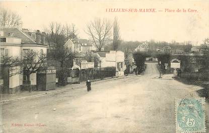 CPA FRANCE 94 "Villiers sur Marne, place de la gare"