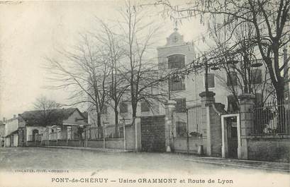 / CPA FRANCE 38 "Pont de Chéruy, usine Grammont et route de Lyon"