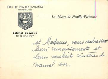 CPA / PETIT PAPIER FRANCE 93 "Neuilly Plaisance, le cabinet du Maire"