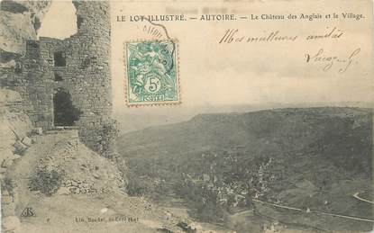 CPA FRANCE 46 "Autoire, LE LOT ILLUSTRE, chateau des Anglais et le Village"