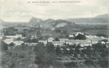 / CPA FRANCE 38 "Environs de Grenoble, Varce, Rochefort au loin, le Drac"