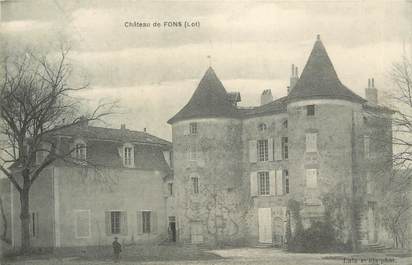 CPA FRANCE 46 "Fons, le Chateau"