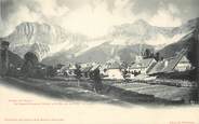 38 Isere / CPA FRANCE 38 "Village de Gresse, le Grand Veymont et le pas de la ville"