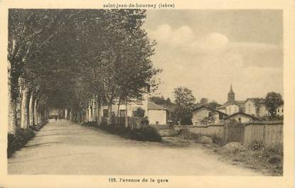 / CPA FRANCE 38 "Saint Jean de Bournay, l'avenue de la gare"