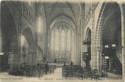 CPA FRANCE 46 "Gramat, intérieur de l'Eglise"