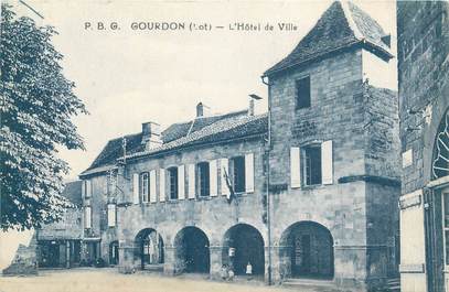 CPA FRANCE 46 "Goudron, l'Hotel de Ville"