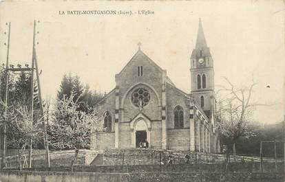 / CPA FRANCE 38 "La Batie Montgascon, l'église"