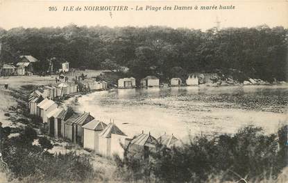 CPA FRANCE 85 'Ile de Noirmoutier, Plage des Dames à marée haute"