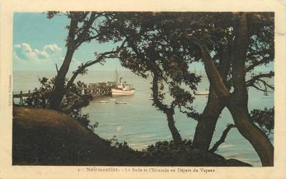 CPA FRANCE 85 'Ile de Noirmoutier, La Rade et l'Estacade au départ du Vapeur"
