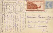 Marcophilie (Lettre Et Cartes) MARCOPHILIE VIGNETTE sur CPA FRANCE 65 "Lourdes" / Vignette Missions Jésuites à Madagascar
