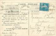 Marcophilie (Lettre Et Cartes) MARCOPHILIE / LE BON MARCHE sur CPA FRANCE 75 "Paris"