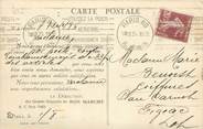 Marcophilie (Lettre Et Cartes) MARCOPHILIE / LE BON MARCHE sur CPA FRANCE 75 "Paris"