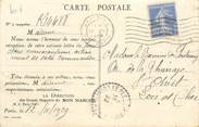 Marcophilie (Lettre Et Cartes) MARCOPHILIE / LE BON MARCHE sur CPA FRANCE 75 "Paris"