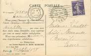 Marcophilie (Lettre Et Cartes) MARCOPHILIE / LE BON MARCHE sur CPA FRANCE 75 "Paris"